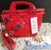 Lug Dory Mini Bouquet Floral Red Bag NWT
