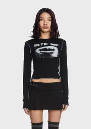 [Minga] Bite Me Ribbed Top