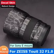 For ZEISS Touit 32mm F1.8 For Sony E Decal Skin Lens Sticker Vinyl Wrap Film