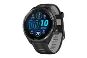 Garmin Forerunner 965 Smart Sports Watch (Carbon Grey DLC Titanium with Black/Powder Grey Band, 47mm)