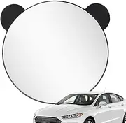 Baby Car Seat Mirror - Baby Car Mirror Rear Facing - Bear Ears Rearview Monitor Shatterproof Adjustable, Child Safety Backseat Vehicle Accessories for Travel Road Trip