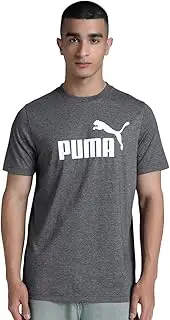 [PUMA] Men's Essential No. 1 Logo Heather Tee, Black, S