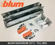 Blum TANDEM plus BLUMOTION 563H Soft Close 15" Drawer Slide Kit - 563H3810B