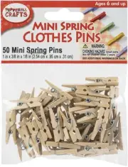 Pepperell Crafts Mini Spring Pins 50/Pkg-1"X0.375"X0.125" WP06