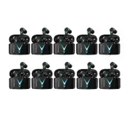 10pcs Wireless Bluetooth Gaming Stereo Surround Noise Cancelling Lp6 Earphones with Earbuds & Long Standby
