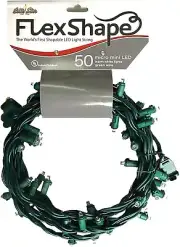 Bright Star FlexShape 50 Micro mini LED Shapable Christmas Lights Warm White, FS