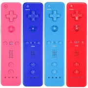 Wii Controller 4 Pack, Wii Remote Controller, with Silicone Case and Wrist Strap
