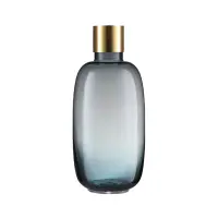 在飛比找誠品線上優惠-Skultuna 藍色漸層短玻璃瓶花瓶
