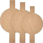 120 Pieces Precut Circle Cake Pan Liners Round Parchment Paper Non-Stick Parchment Paper with Lift Tabs for Baking (Brown)
