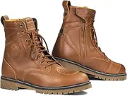 SHIMA THOMSON Lady, Motorbike Boots for Women | Reinforced Leather Womens Biker Boots with Side Zipper, Ankle Support, Anti-Slip Sole, Gear Shift Handle