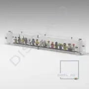 Wall Mounted Display case for up to 18 LEGO® minifigures. Mini Series Display