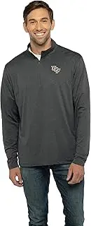 Vantage Apparel Men's Standard Collegiate Premium Lightweight Stretchy Gray 1/4 Zip Pullover