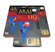 3X AKAI HQ E-180 Sealed Blank Video Cassette Tapes Lot