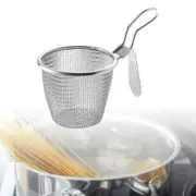 Pasta Strainer Basket Fine Sieve with Handle Food Strainer Kitchen Mesh Strainer