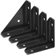 4 Pcs Bed Corner Hardware Accessories Brackets for Cabinet Connector