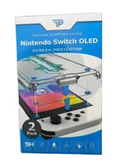 2-Pack New Nintendo Switch OLED 9H Hardness HD Tempered Glass Screen Protector