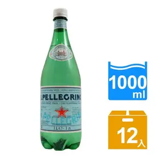 免運 S.Pellegrino義大利聖沛黎洛氣泡礦泉水(寶特瓶) 1000 ml x 12瓶 免運費 聖沛黎洛 氣泡水 義大利 進口 礦泉水 HS嚴選