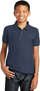 [Port Authority] Youth Core Classic Pique Polo. Y100 River Blue Navy S
