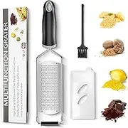 Parmesan Grater, dellyy Grater, Stainless Steel, Nutmeg Grater, Cheese Grater, Lemon Grater, Nutmeg Grater, Garlic Grater, for Citrus, Hard Cheese, Ginger, Chocolate Nutmeg