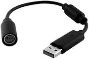 Black USB Breakaway PC Cable Cord Adapter Converter for Xbox 360 Controller, for Xbox 360 Cables, Cables Adapters Accessories