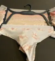 NEW! VINCE CAMUTO 5 PACK PASTEL LILAC THONG PANTIES/ Medium/ $60