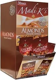 Madi K's Hickory Smoked Almonds, 31 Count, Package May Vary