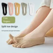 Ultrathin Five Fingers Socks Split Toe Socks Invisible Boat Socks Mesh Socks