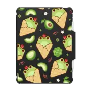 iPad Air (4th/5th gen) Impact Folio Case Cute Frog Ice Cream Cone with Avocado - Kawaii Animal with Sweet Food & Fruit
