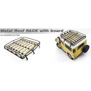 For RC4WD 1/10 G2 Cruiser/FJ40 RC Car Metal Roof Luggage Rack Wooden Board Set