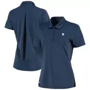 Manchester United adidas Golf Spacedye Polo Shirt - Navy - Womens; Medium, New
