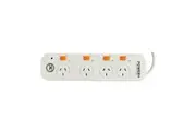 4 Outlet Powerboard Overload Protection w/ Individual Switch