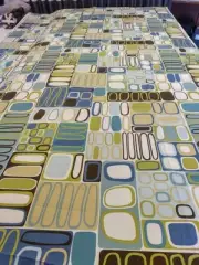 4 yards MCM Inspired Coventry Fabric, Pattern-Kandinsky