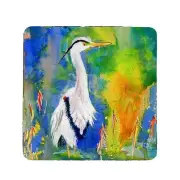Betsy Drake D&B's Blue Heron Coaster Set of 4