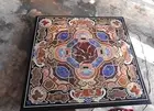 2'x2' Marble Coffee Table Top Inlay Semi Precious Gemstones center Side Table re