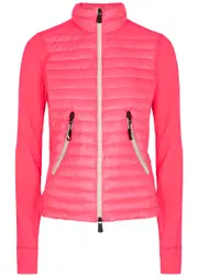 Moncler Grenoble Day-Namic Quilted Shell and Stretch-jersey Jacket - Pink - XS XS