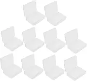Homoyoyo 10PCS Stackable Small Clear Storage Box for Game Cards Beads Crafts Transparent Organizing Containers for Home and Office Use Plastic Storage