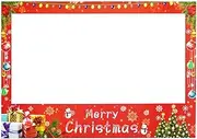 Christmas Photo Booth Prop Frame, Xmas/New Year Party Supplies Decoration