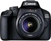 Canon EOS 4000D DSLR Camera and EF-S 18-55 mm f/3.5-5.6 III Lens - Black