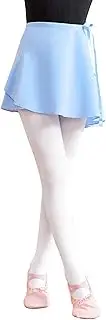 [Daydance] Toddler Girls Women Ballet Wrap Skirts Sheer Chiffon Dance Apron Towel for Leotards