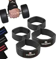 VERSAL Weight Lifting Straps Figure 8 Lifting Straps Neoprene Padded Wrist Support Gym Straps Heavy Duty Weightlifting Deadlift Straps for Powerlifting Fitness Training Workout