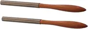 Healvian 2 Pcs Nail Pen Gel Nail Polish Brushes Nail Design Brushes Salon Art Pens Nail Painting Pen Manicure Blending Pen Manicure Nail Brush Gel Polish Painting Brush Wooden Brown