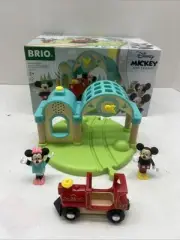 BRIO Mickey Mouse Record & Play Station 32270 for Wooden Train Set Open Box