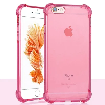 Transparent TPU Shockproof Case Cover for iPhone 7/8/SE2/SE3 PINK