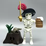 Playmobil Pirate Skeleton Ghost Captain Rat Stump Sword Adult Figure Halloween