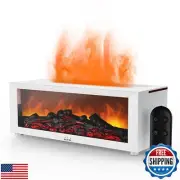 Fireplace Flame Air Diffuser Humidifier,7 Colors Aromatherapy Essential Oil D