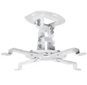 VIVO Universal Adjustable Ceiling Projector Theater Mount White | Extending Arms