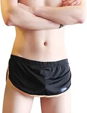 [Generic] Men’s Sexy Pouch Thong G-String Boxer Underwear Panties Home Sleep Shorts