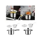 Stainless Steel Saucepan Frying Pan Skillet Cookware Multipurpose Soup Pot