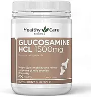 Healthy Care High Strength Glucosamine HCL - Supports Joint Mobility & Comfort - Premium Quality Dietary Supplement - 1500 mg - 400 Tablets