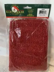 Vintage Kurt Adler Red Fabric Holiday Swag Unopened Package 9 Feet Long